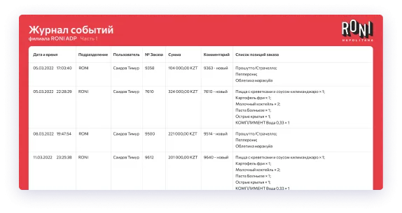 Экран проекта